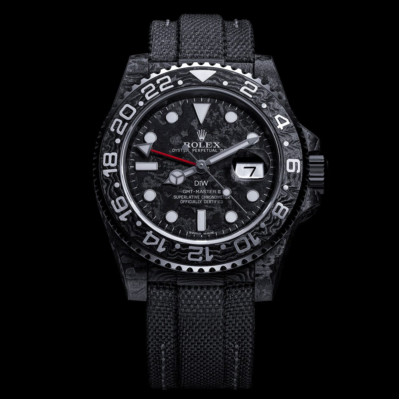 NTPT Carbon Rolex DiW GMT Master ALL BLACK DiW劳力士 格林尼治型II | WORLDTIMER 