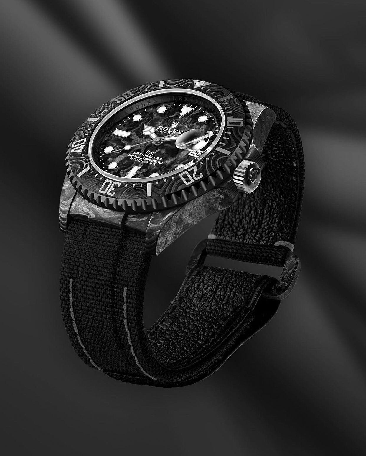 NTPT Carbon Rolex DiW Sea Dweller ALL BLACK NTPT碳纤维 劳力士DiW海使型 | WORLDTIMER