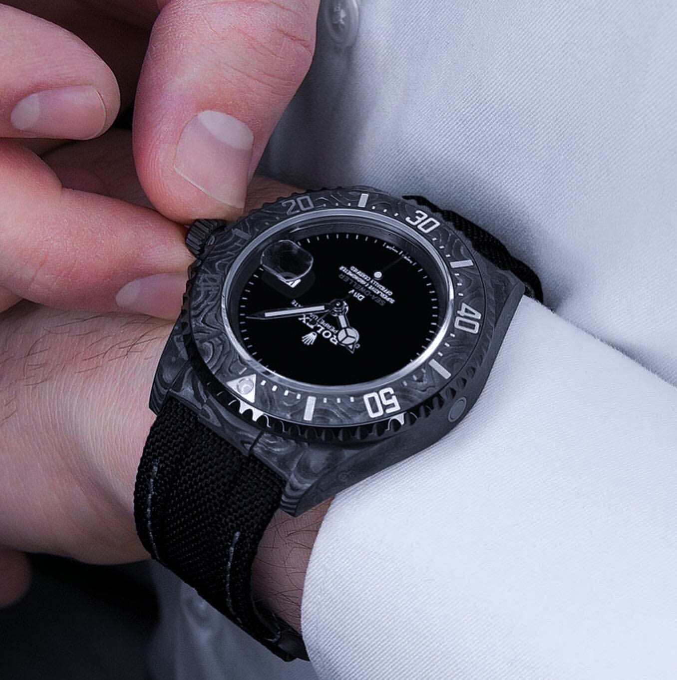 NTPT Carbon Rolex DiW Sea Dweller GHOST 劳力士DiW 碳纤维海使型 | WORLDTIMER
