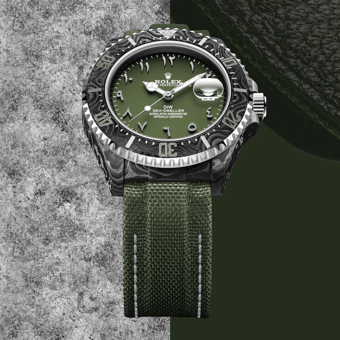 NTPT Carbon Rolex DiW Sea-Dweller HUNTER ARABIC 劳力士 DiW海使型 | WORLDTIMER