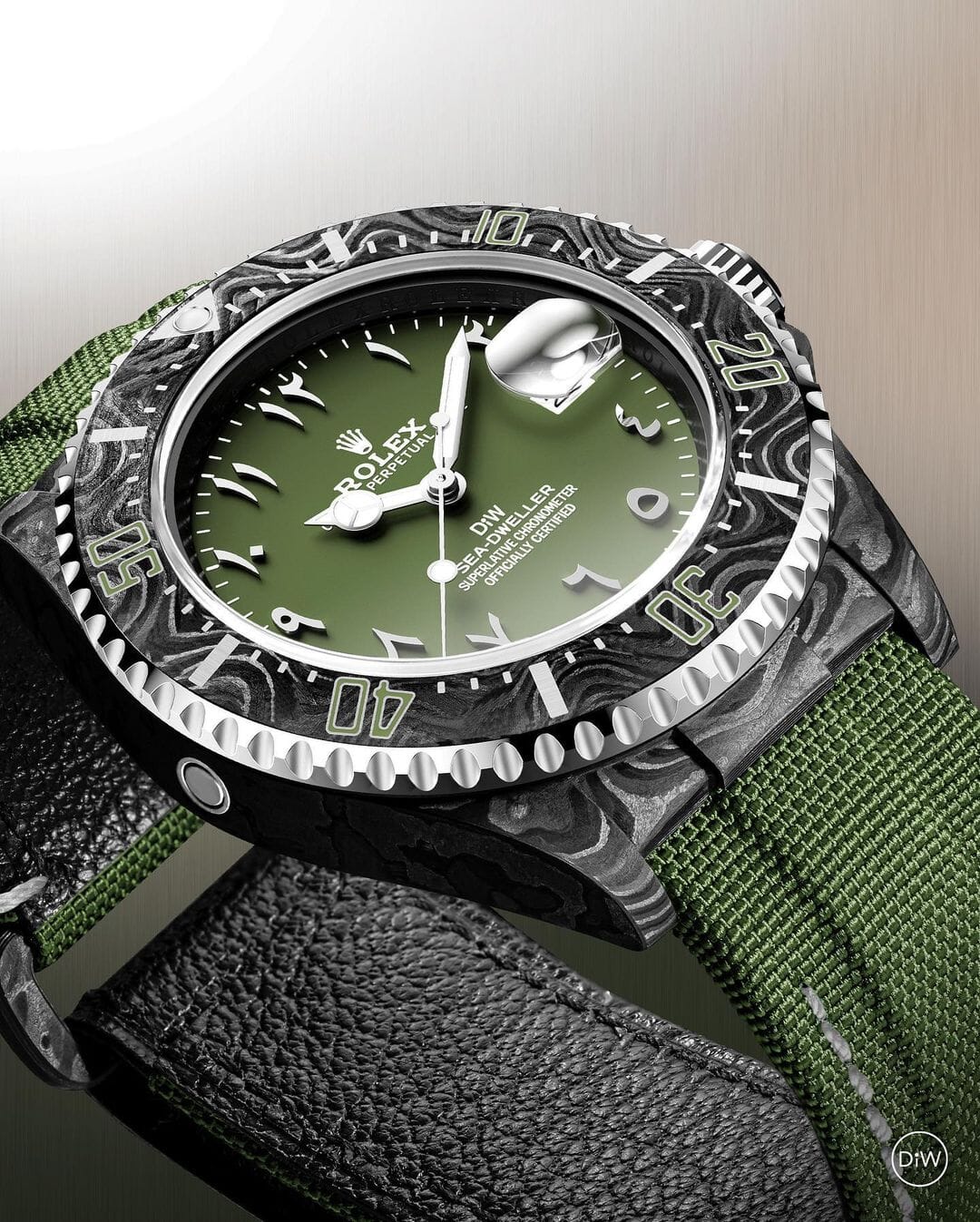 NTPT Carbon Rolex DiW Sea-Dweller HUNTER ARABIC 劳力士 DiW海使型 | WORLDTIMER