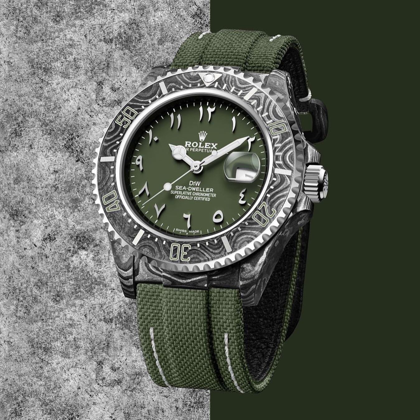 NTPT Carbon Rolex DiW Sea-Dweller HUNTER ARABIC 劳力士 DiW海使型 | WORLDTIMER