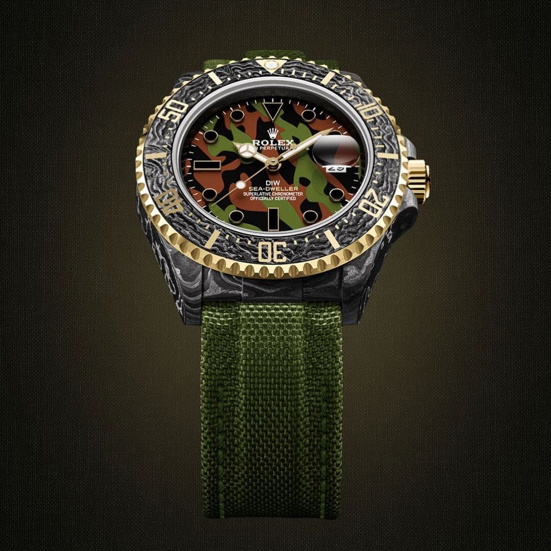 NTPT Carbon Rolex DiW Sea-Dweller MILITARY DiW劳力士 海使型 | WORLDTIMER