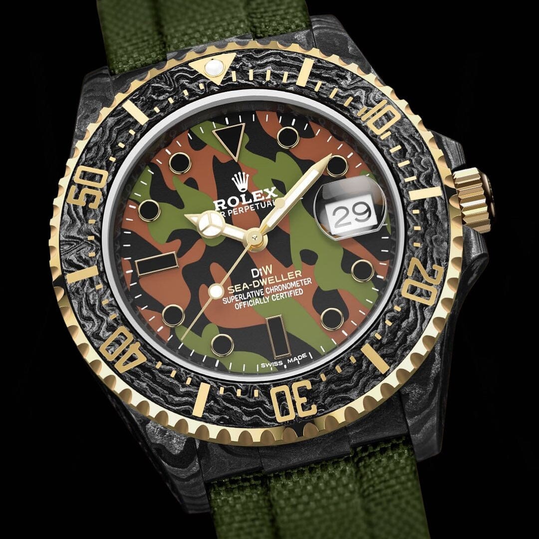 NTPT Carbon Rolex DiW Sea-Dweller MILITARY DiW劳力士 海使型 | WORLDTIMER