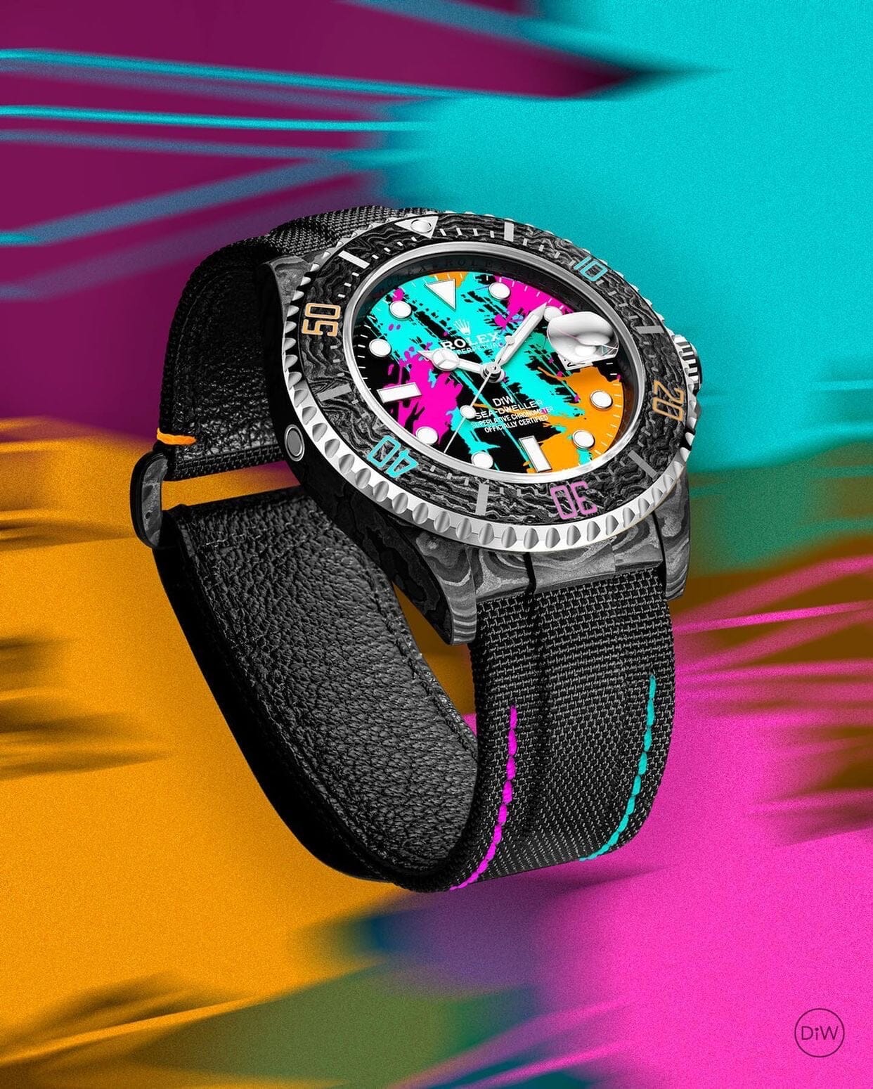 NTPT Carbon Rolex DiW Sea Dweller MOTLEY 劳力士DiW 碳纤维海使型 | WORLDTIMER