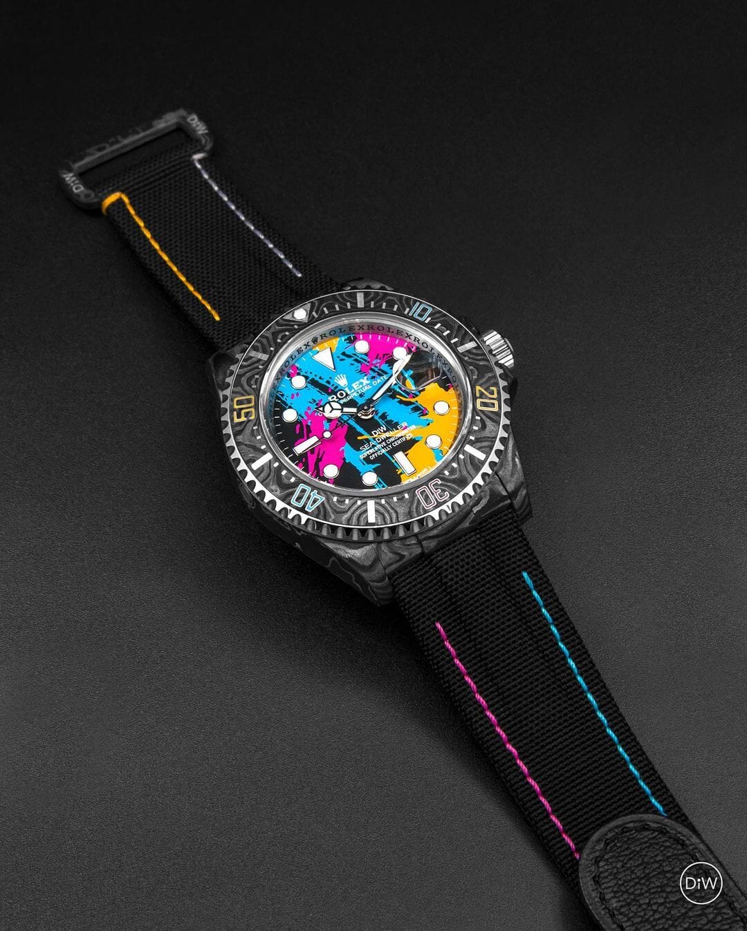 NTPT Carbon Rolex DiW Sea Dweller MOTLEY 劳力士DiW 碳纤维海使型 | WORLDTIMER