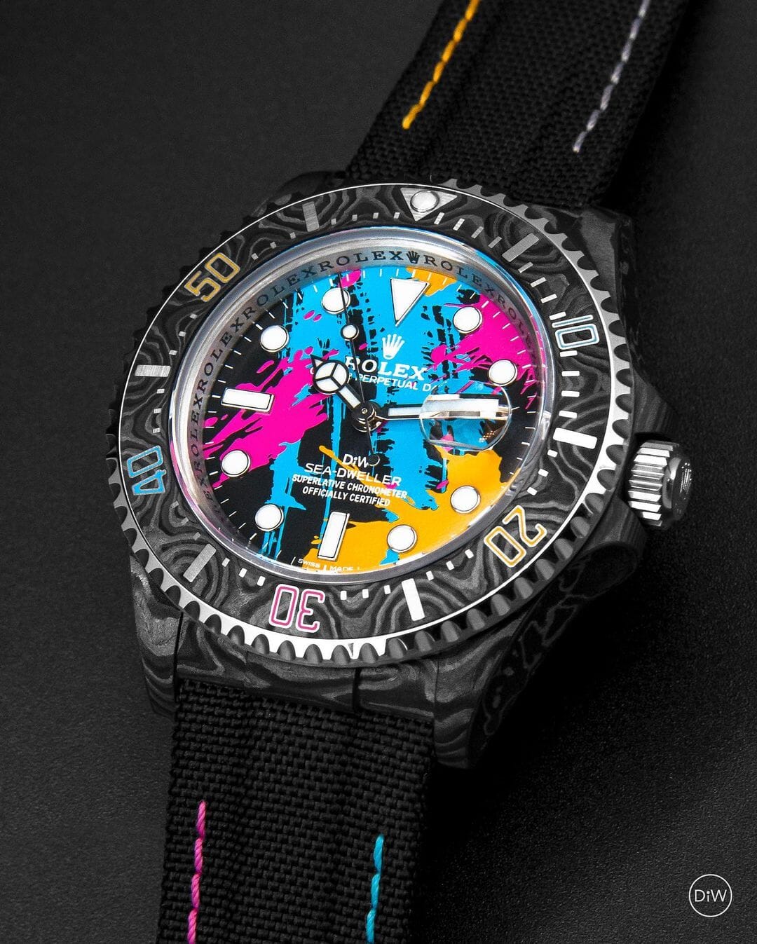 NTPT Carbon Rolex DiW Sea Dweller MOTLEY 劳力士DiW 碳纤维海使型 | WORLDTIMER