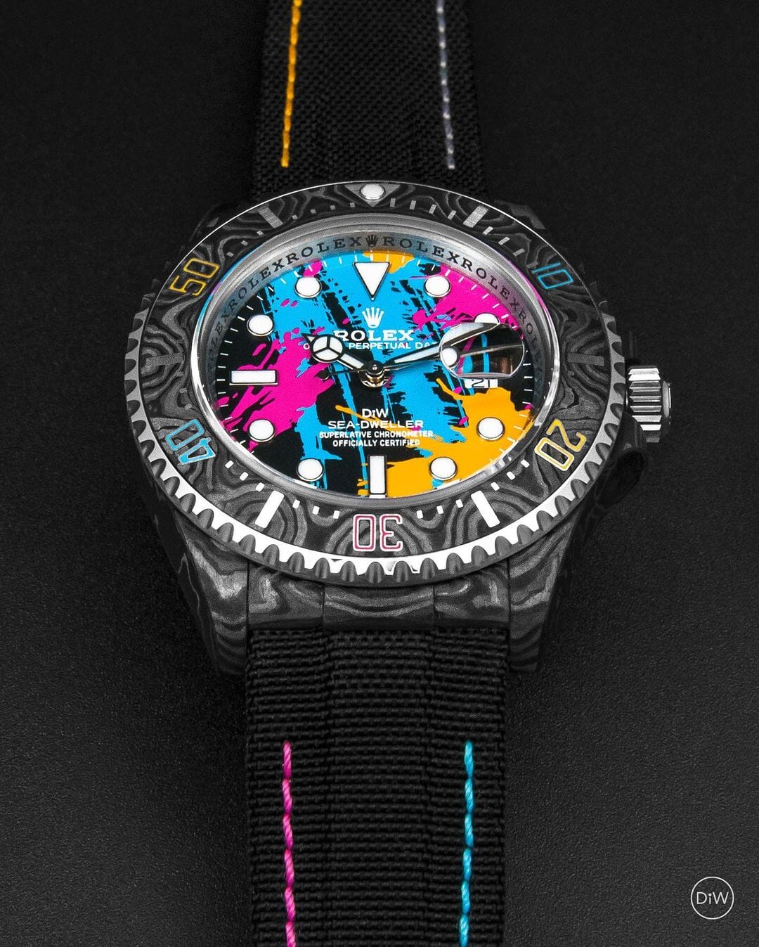 NTPT Carbon Rolex DiW Sea Dweller MOTLEY 劳力士DiW 碳纤维海使型 | WORLDTIMER