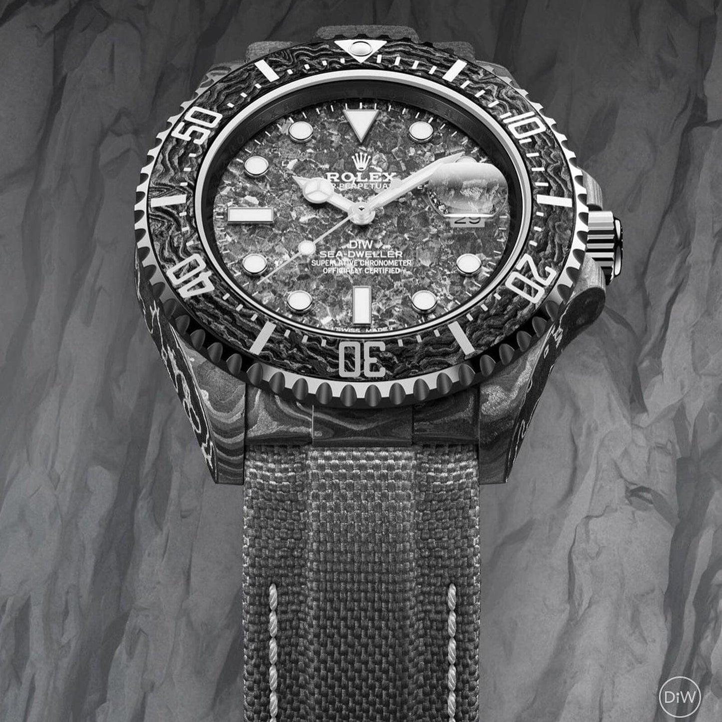 NTPT Carbon Rolex DiW Sea-Dweller STONE GRAY NTPT碳纤维 劳力士海使型 | WORLDTIMER