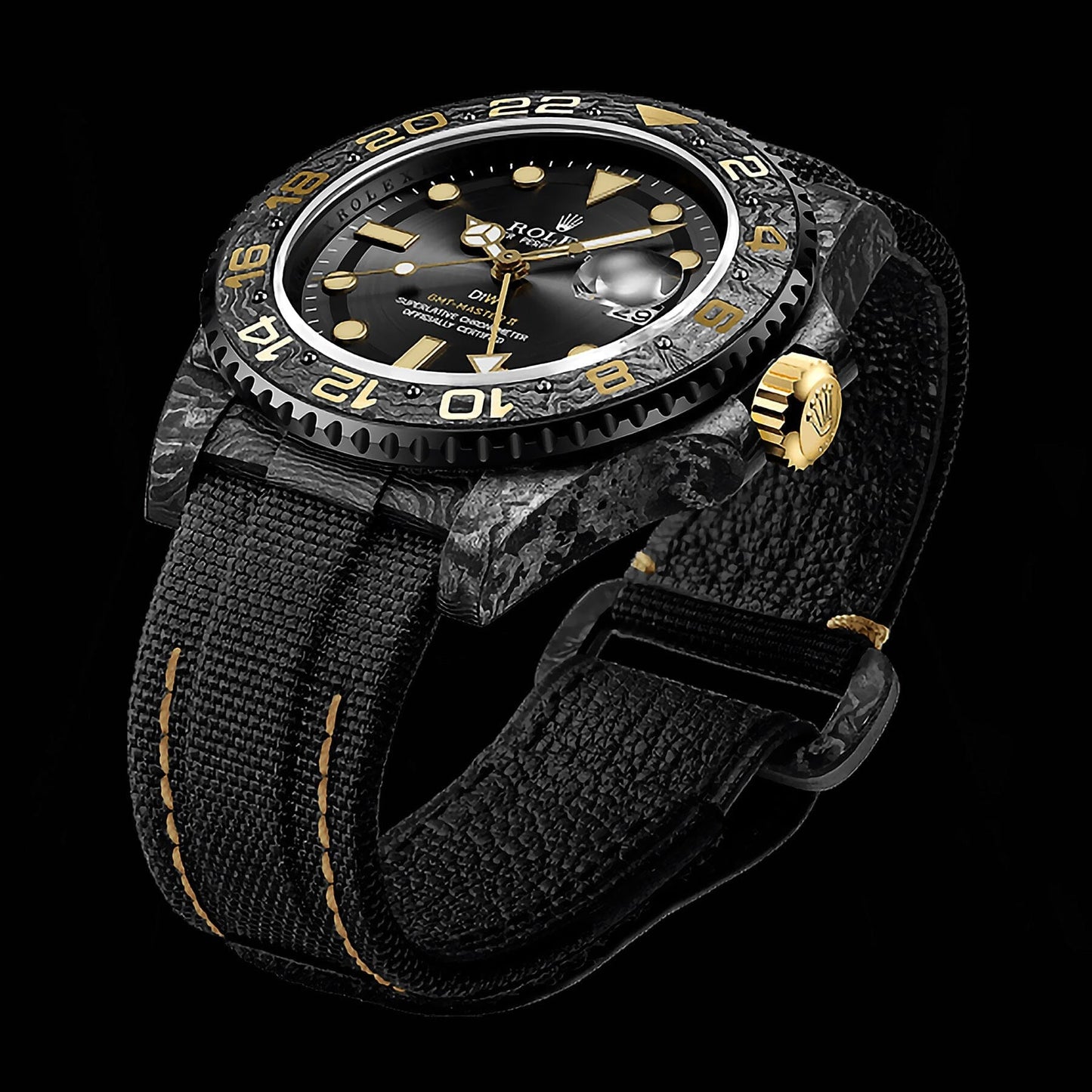 NTPT Carbon Rolex GMT Master DiW GOLDEN C 劳力士格林尼治 | WORLDTIMER