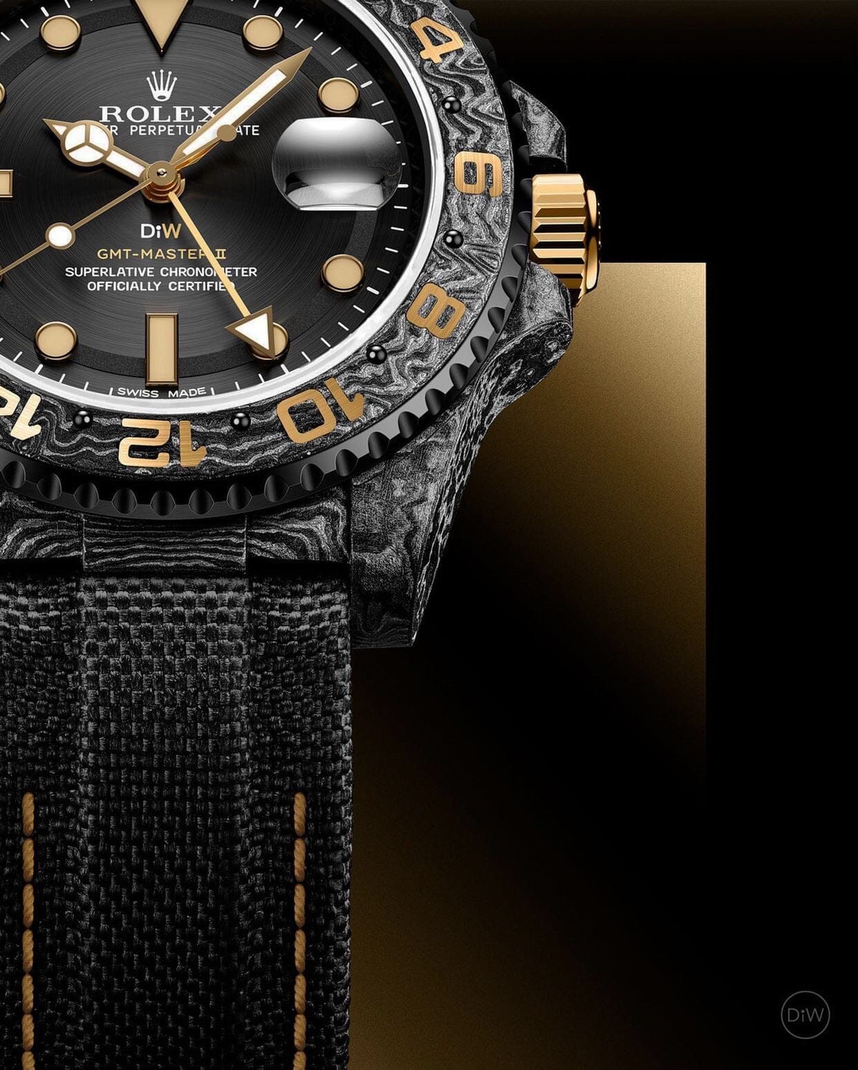 NTPT Carbon Rolex GMT-Master DiW GOLDEN C 劳力士格林尼治型 | WORLDTIMER