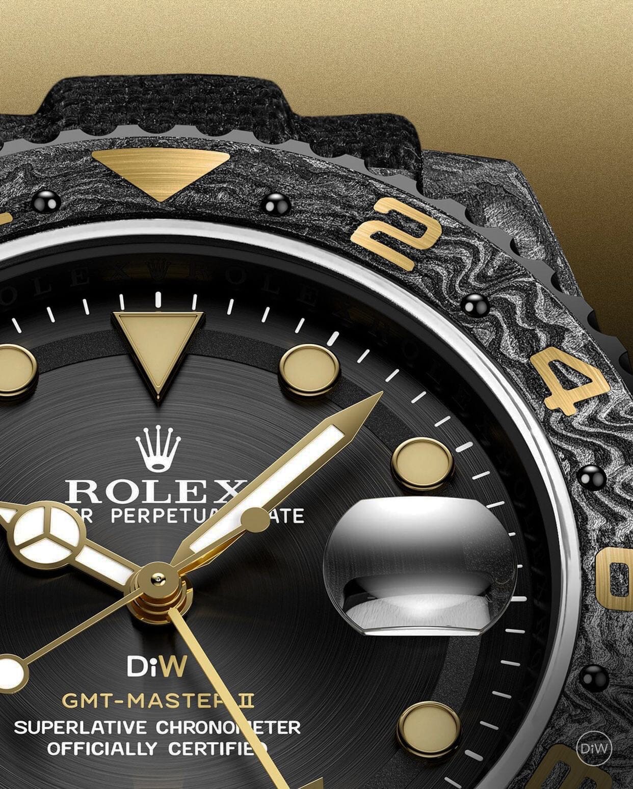 NTPT Carbon Rolex GMT Master DiW GOLDEN C 劳力士格林尼治 | WORLDTIMER