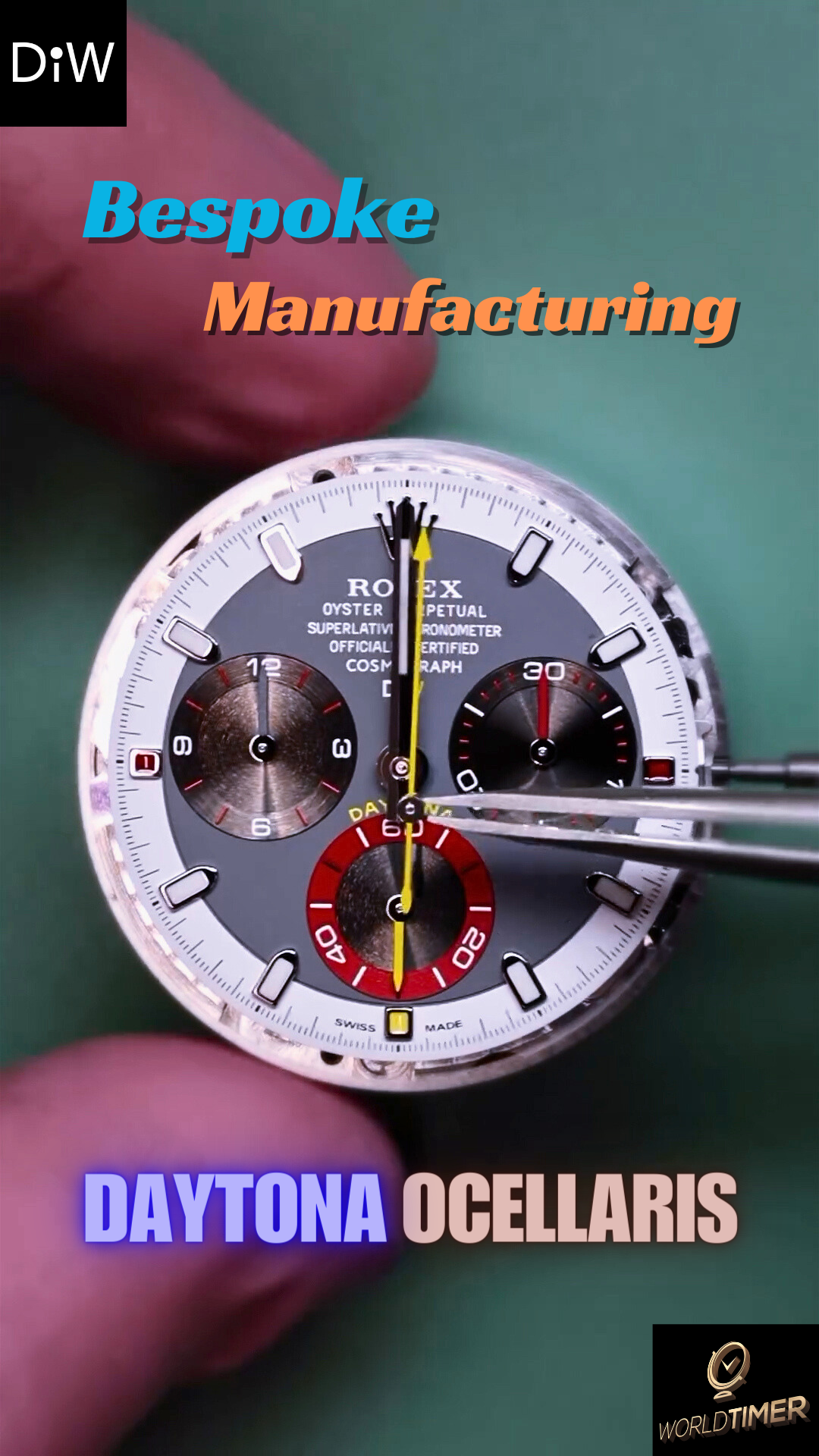 Tailor-Made CarboQuartz Rolex DiW Daytona OCELLARIS 独一无二 定制劳力士 DiW迪通拿 | WORLDTIMER
