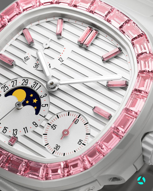 Patek Philippe 5712 AET Remould EOS 百达翡丽 粉红宝石 鹦鹉螺5712 | WORLDTIMER