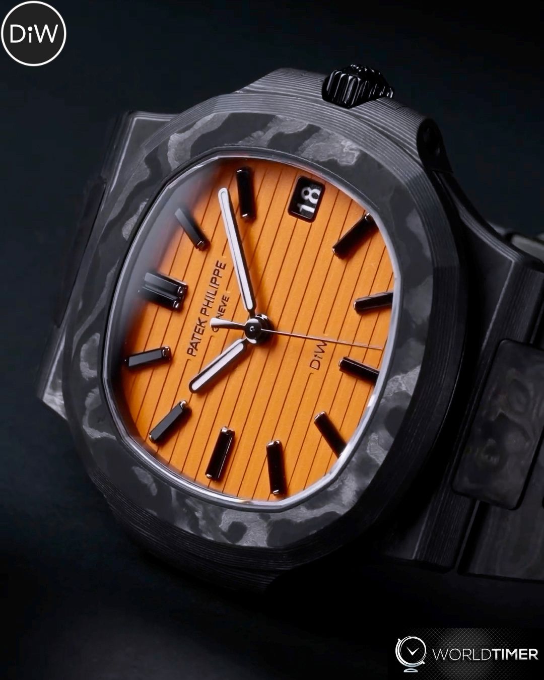 Patek Nautilus DiW Black Grail Orange Dial 百达翡丽 鹦鹉螺5711 DiW 黑圣杯橙面 | WORLDTIMER