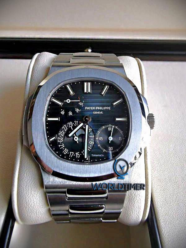 Patek Philippe Tiffany & Co Nautilus 5712/1A Blue Dial Stainless Steel Watch
