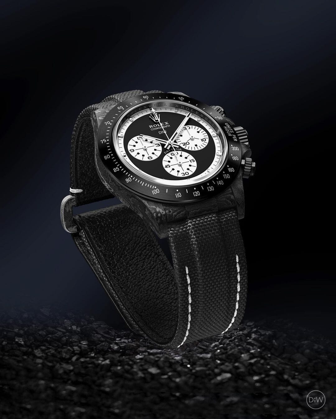 PAUL NEWMAN BLACK DLC Rolex DiW Daytona 劳力士DiW 碳纤维迪通拿 | WORLDTIMER