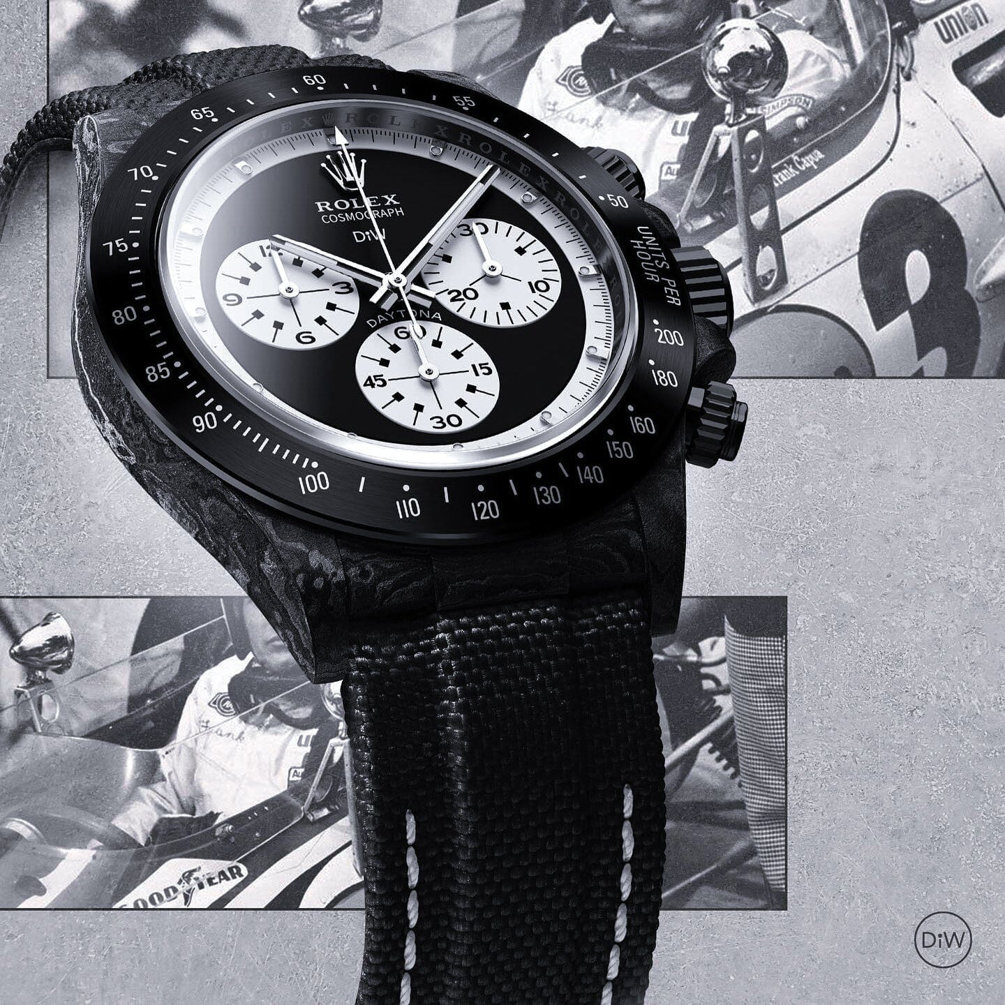 PAUL NEWMAN BLACK DLC Rolex DiW Daytona 劳力士DiW 碳纤维迪通拿 | WORLDTIMER