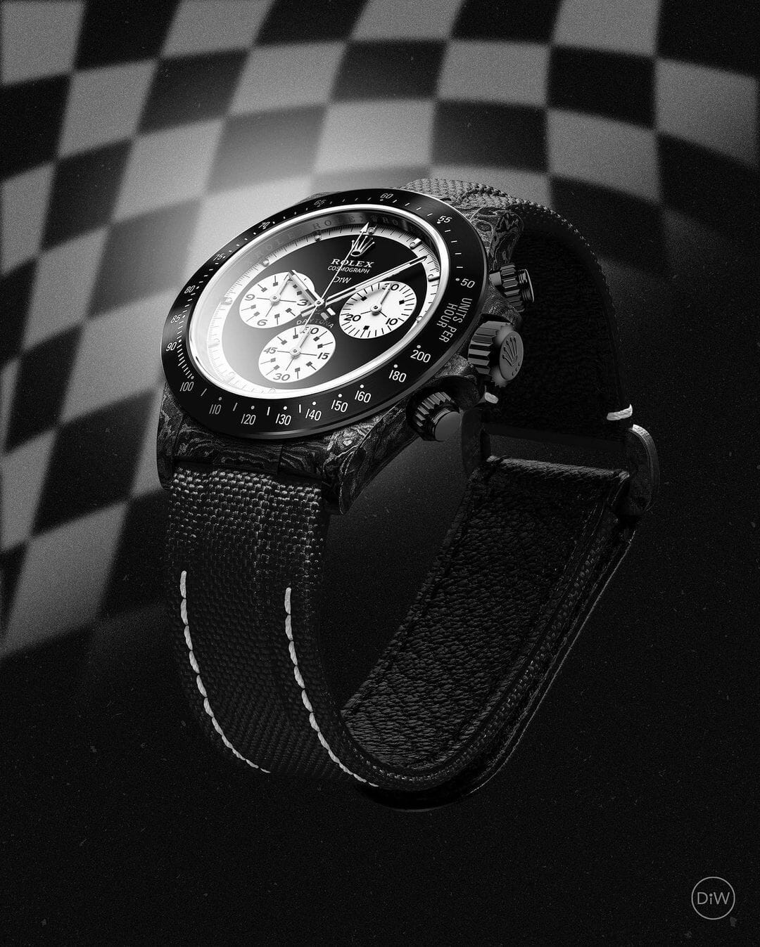 PAUL NEWMAN BLACK DLC Rolex DiW Daytona 劳力士DiW 碳纤维迪通拿 | WORLDTIMER