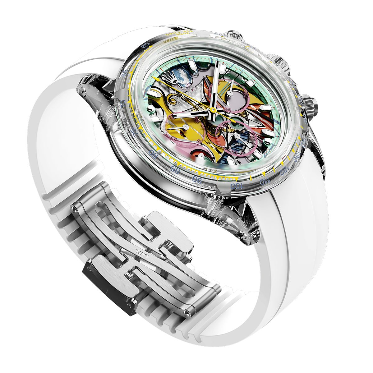 AET Remould x 畢加索 勞力士 地通拿 GREAT STILL LIFE ON PEDESTAL Rolex Daytona Sapphire Watch | WORLDTIMER
