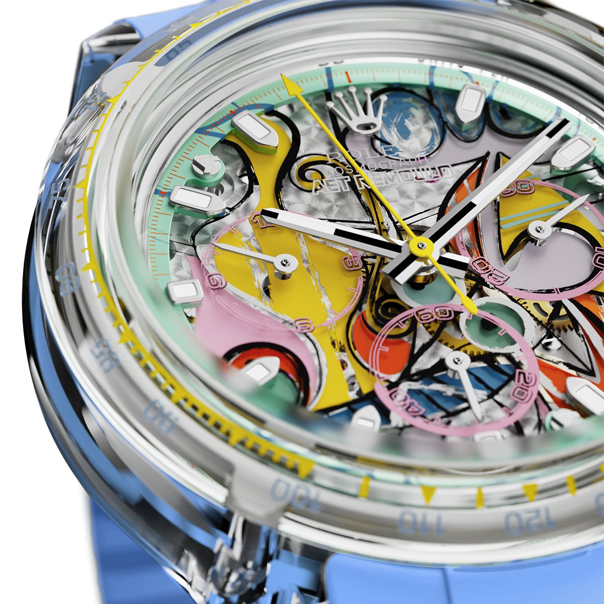 AET Remould x 畢加索 勞力士 地通拿 GREAT STILL LIFE ON PEDESTAL Rolex Daytona Sapphire Watch | WORLDTIMER