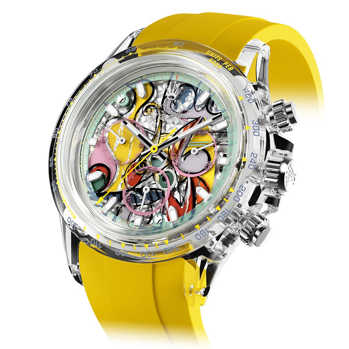 AET Remould x 畢加索 勞力士 地通拿 GREAT STILL LIFE ON PEDESTAL Rolex Daytona Sapphire Watch | WORLDTIMER