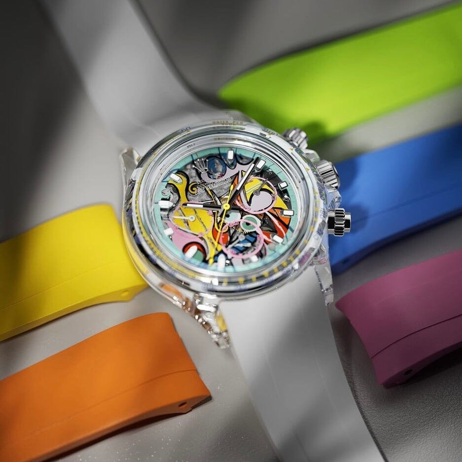 AET REMOULD x PICASSO Rolex Daytona GREAT STILL LIFE ON PEDESTAL 畢加索 勞力士 地通拿 透明手錶 | WORLDTIMER