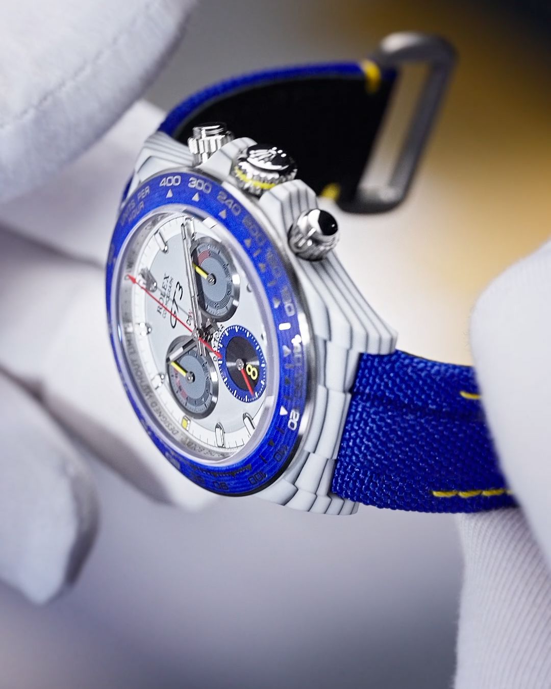 Porsche 911 GT3 Rolex DiW Daytona CarboQuartz UNIQUE WATCH 保时捷911 GT3 劳力士 DiW迪通拿  独一无二石英纤维腕表 | WORLDTIMER