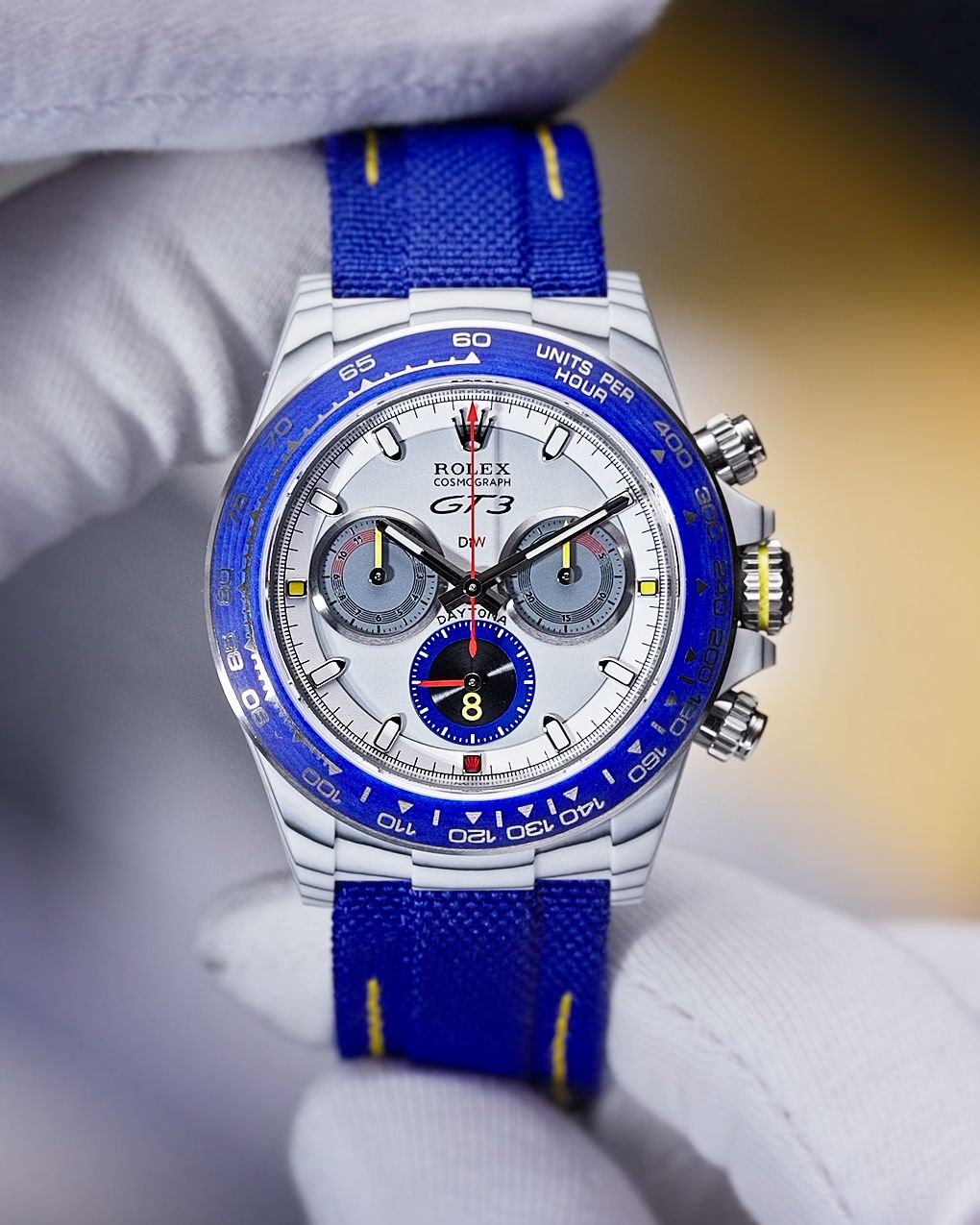 Porsche 911 GT3 Rolex DiW Daytona CarboQuartz UNIQUE WATCH 保时捷911 GT3 劳力士 DiW迪通拿  独一无二石英纤维腕表 | WORLDTIMER
