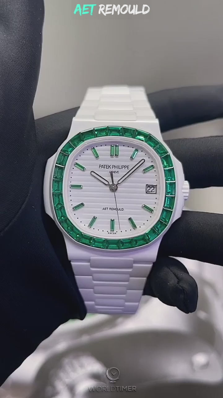 AET REMOULD Patek Philippe Nautilus COSMOS Collection 百達翡麗 鹦鹉螺5711 COSMOS系列 全陶瓷手錶 | WORLDTIMER