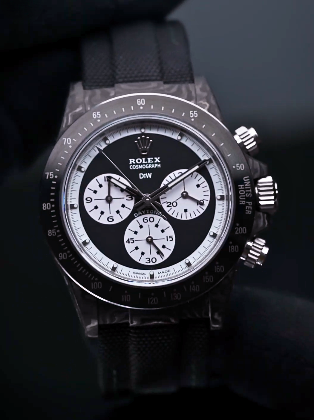NTPT Carbon Fiber DiW Rolex Daytona PAUL NEWMAN BLACK SC 碳纤维 劳力士迪通拿 | WORLDTIMER