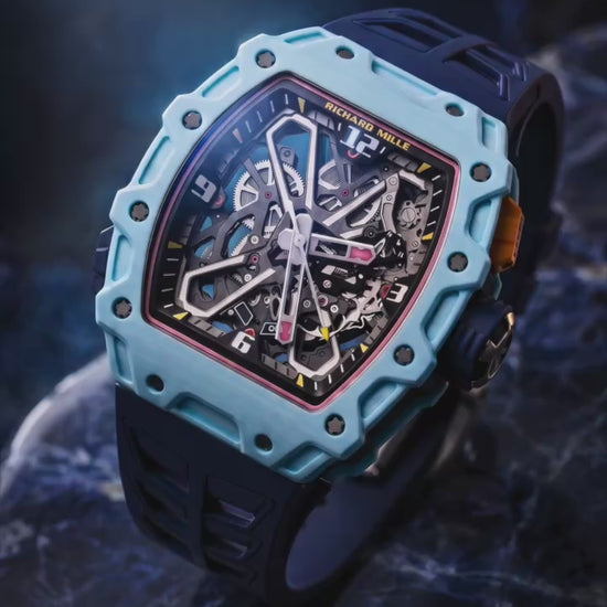 Richard Mille Nadal RM 35-03 Pastel Blue Quartz TPT 理查米尔纳达尔 RM 35-03 淡蓝色 自动腕表 | WORLDTIMER