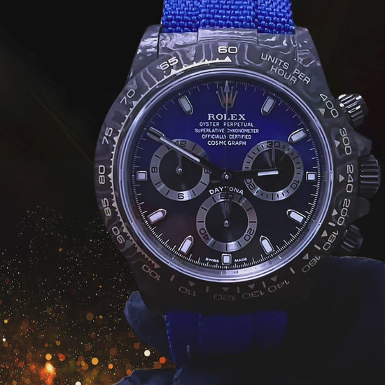1-of-1 Two Tone Rolex DiW Daytona 独一无二双色表盘 劳力士DiW 碳纤维迪通拿 | WORLDTIMER