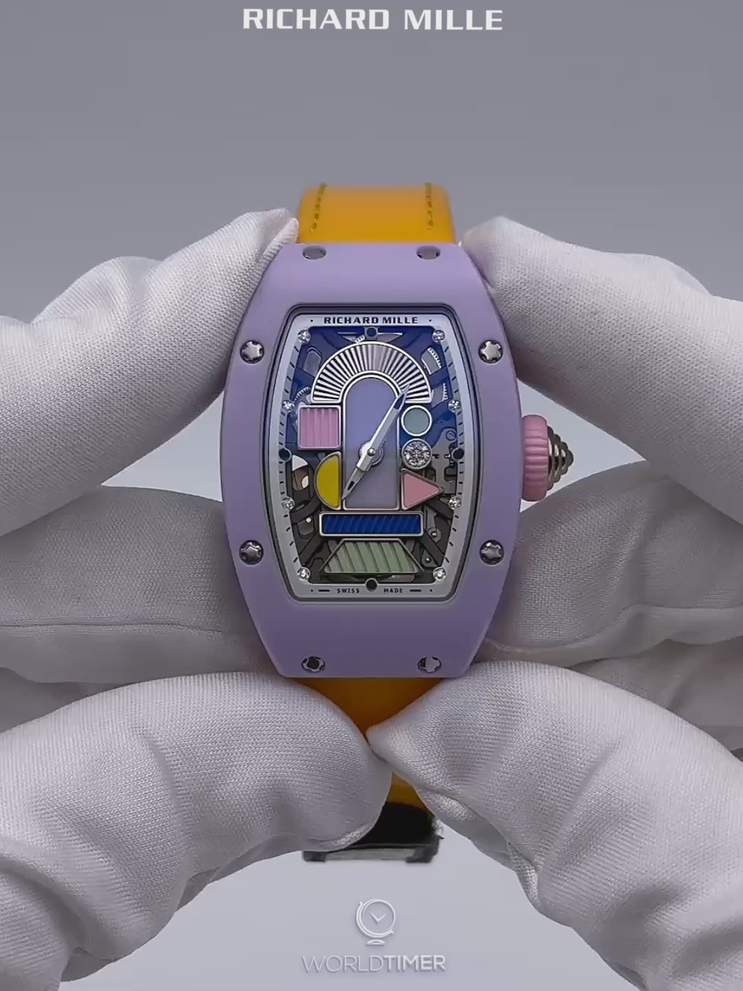 Richard Mille RM 07-01 Lavender Pink 理查米尔 RM 07-01 紫色 陶瓷女士表 | WORLDTIMER