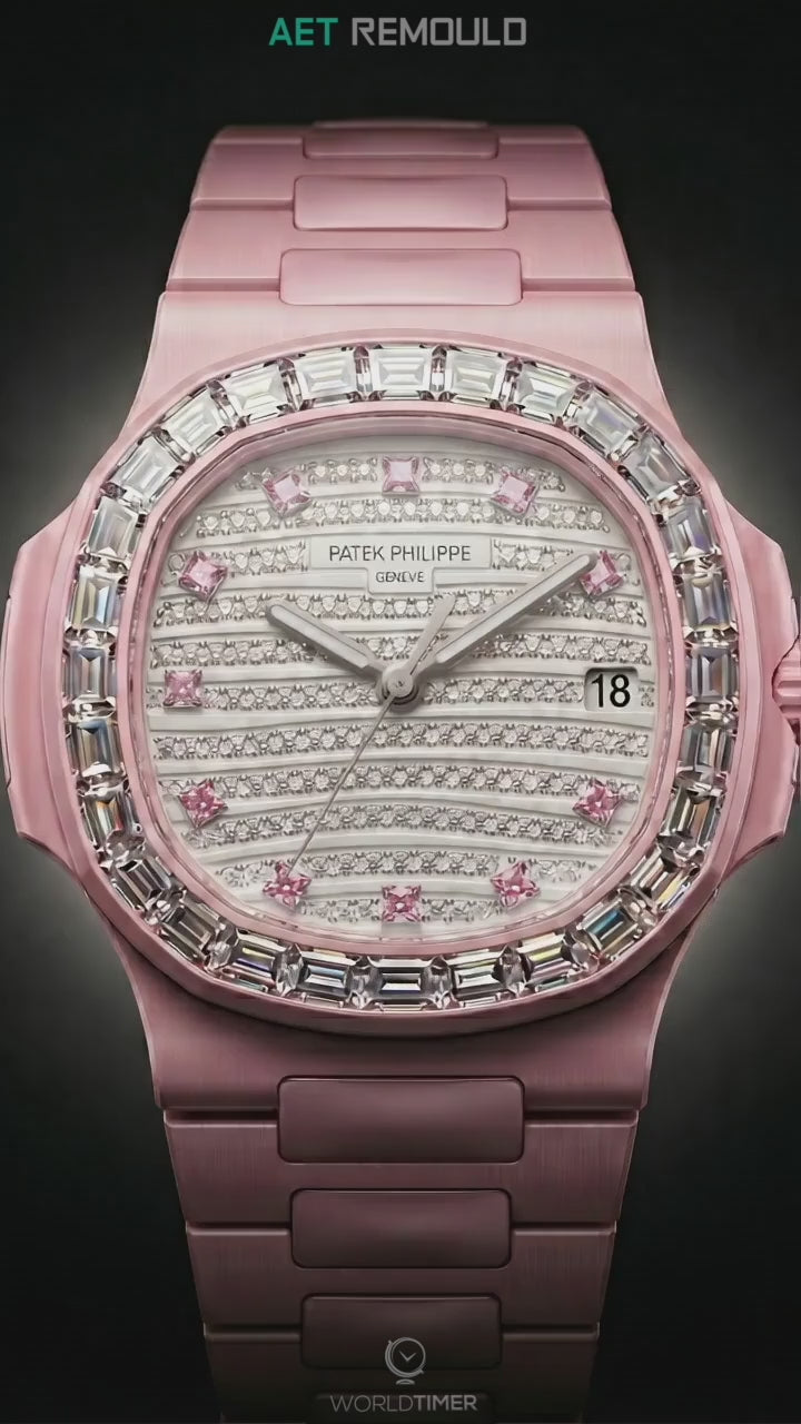 AET REMOULD Patek Diamond Nautilus GLIESE 百达翡丽鹦鹉螺 满天星 GLIESE | WORLDTIMER