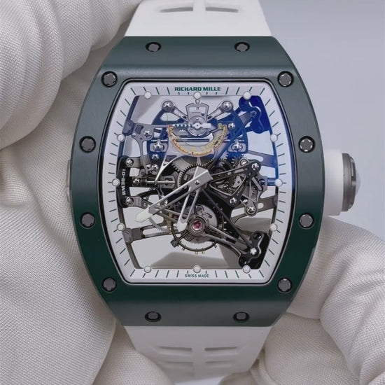 Richard Mille RM 38-01 Green G-Sensor Tourbillon 理查德米勒 RM 38-01 绿陶瓷 G-Sensor 镂空陀飞轮 | WORLDTIMER