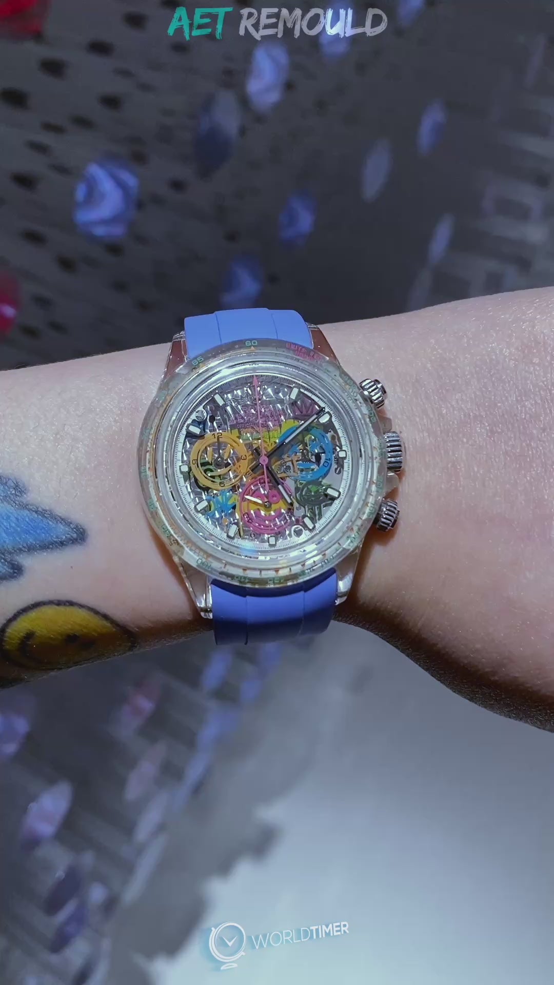 AET REMOULD Sapphire Rolex Daytona ONE 水晶劳力士迪通拿 | WORLDTIMER