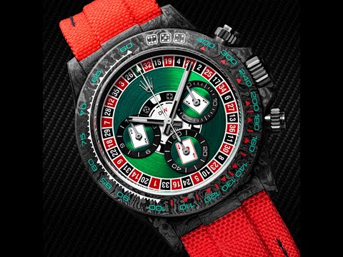DiWLUCKY PLAYER (CASINO) 41mm Rolex Carbon Daytona NTPT碳纤维 41毫米劳力士 DiW迪通拿 | WORLDTIMER
