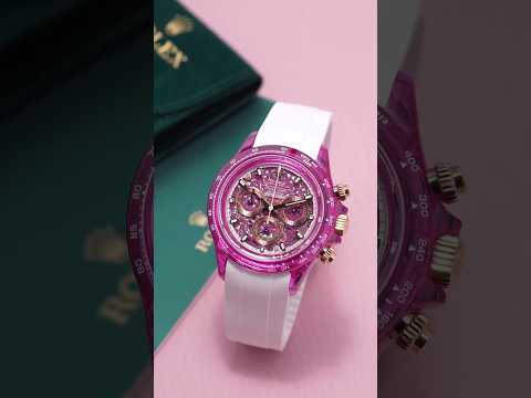 Rolex Daytona AET Remould COLOR LOONG 2024 EDITION ROSE 劳力士迪通拿 透明手表 | WORLDTIMER
