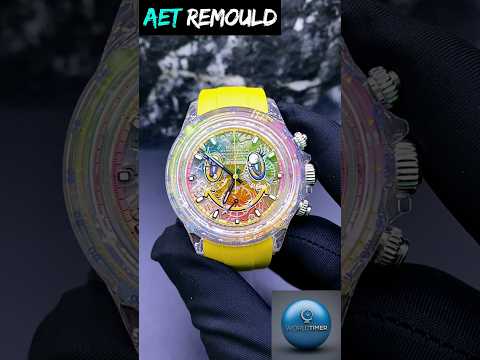 AET REMOULD Sapphire Rolex Daytona SMILE 劳力士 水晶迪通拿 哈哈笑 蓝宝石透明腕表 | WORLDTIMER
