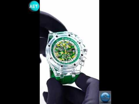 AET REMOULD AP Offshore CHAMELEON Sapphire Watch 蓝宝石爱彼 水晶皇家橡树离岸型 | WORLDTIMER