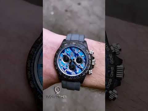 MILITARY BLUE Rolex DiW Daytona 劳力士DiW 碳纤维迪通拿 | WORLDTIMER