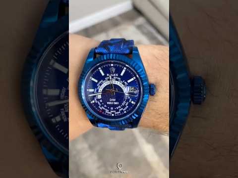 DiW Rolex Sky Dweller BLUE DLC 劳力士DiW 纵航者型 326934 | WORLDTIMER