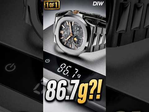 Discontinued Patek 5712 REBORN in Titanium and Meteorite Dial, Only 86.7g DiW 陨石表盘钛金属百达翡丽 鹦鹉螺5712 月相腕表 | WORLDTIMER