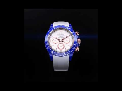 AET REMOULD Ceramic Rolex Daytona "BLUE & WHITE CLASSIC" | WORLDTIMER