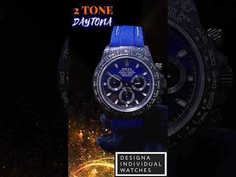 1-of-1 Two Tone Rolex DiW Daytona 独一无二双色表盘 劳力士DiW 碳纤维迪通拿 | WORLDTIMER