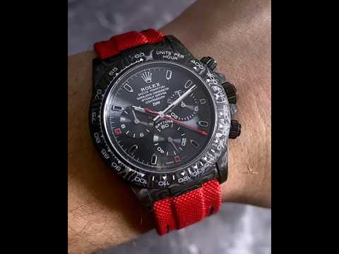 UNIQUE Rolex DiW Daytona “ALL CARBON RED EDITION" 独一无二劳力士DiW迪通拿 | WORLDTIMER