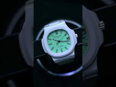 AET REMOULD Patek Nautilus BISCAY GREEN 百达翡丽 鹦鹉螺5711 陶瓷手表 | WORLDTIMER