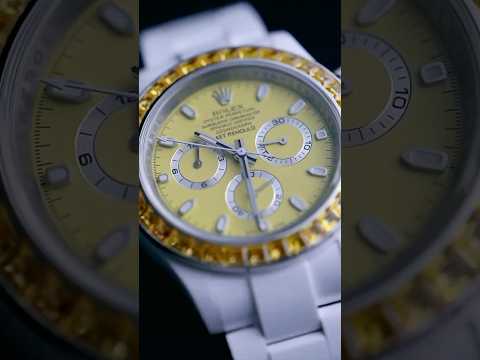 Rolex Daytona AET Remould YELLOW GEMSTONE CERAMIC 劳力士 钻石表圈迪通拿 全陶瓷手表 | WORLDTIMER