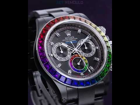 UNIQUE Rolex Rainbow Daytona AET REMOULD POLARIS SWIRL (SAPPHIRE) 劳力士彩虹圈 彩虹迪 | WORLDTIMER